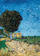Vincent Van Gogh Avenue bij Arles painting